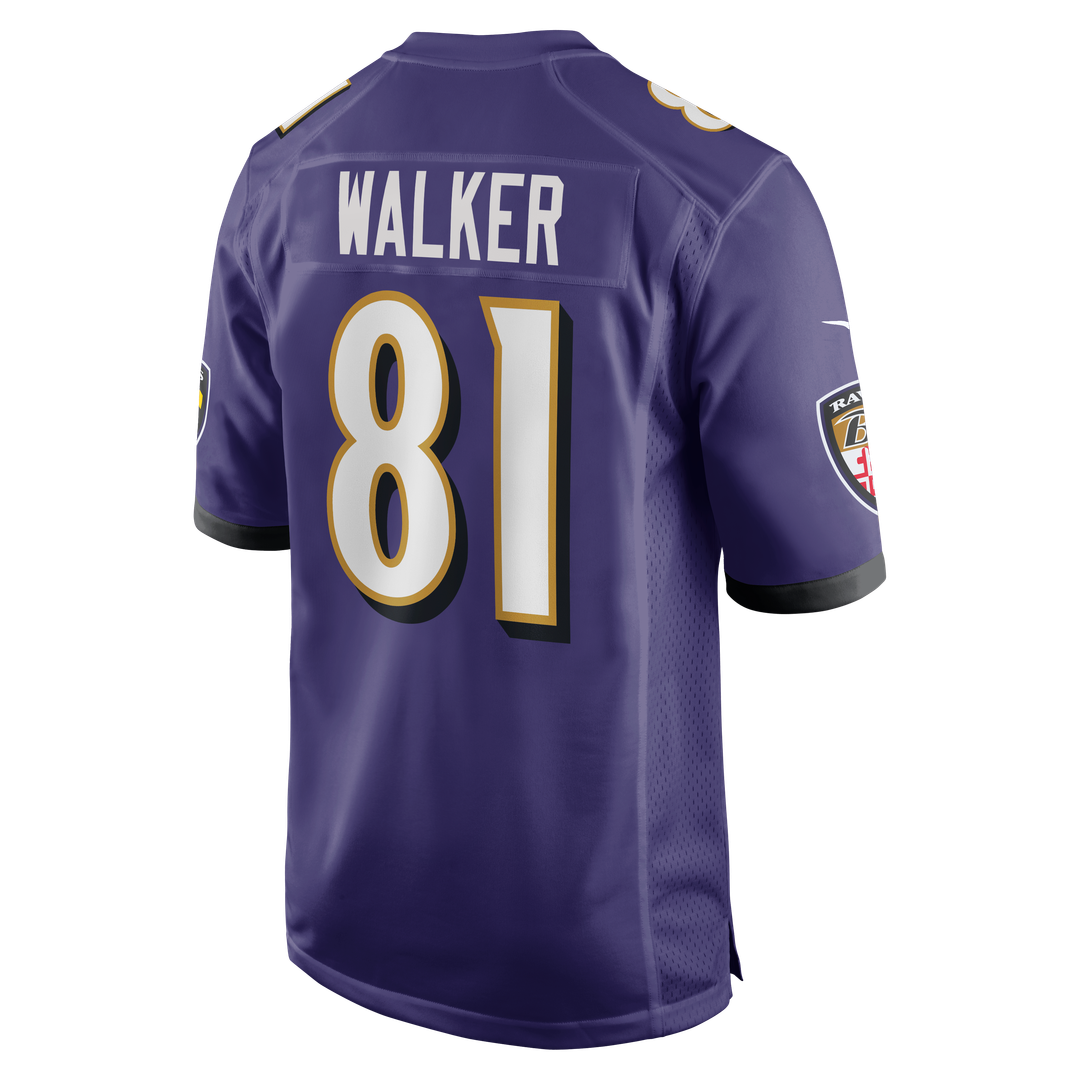 Baltimore Ravens Devontez Walker Purple Team Game Jersey | NFL Football Jersey