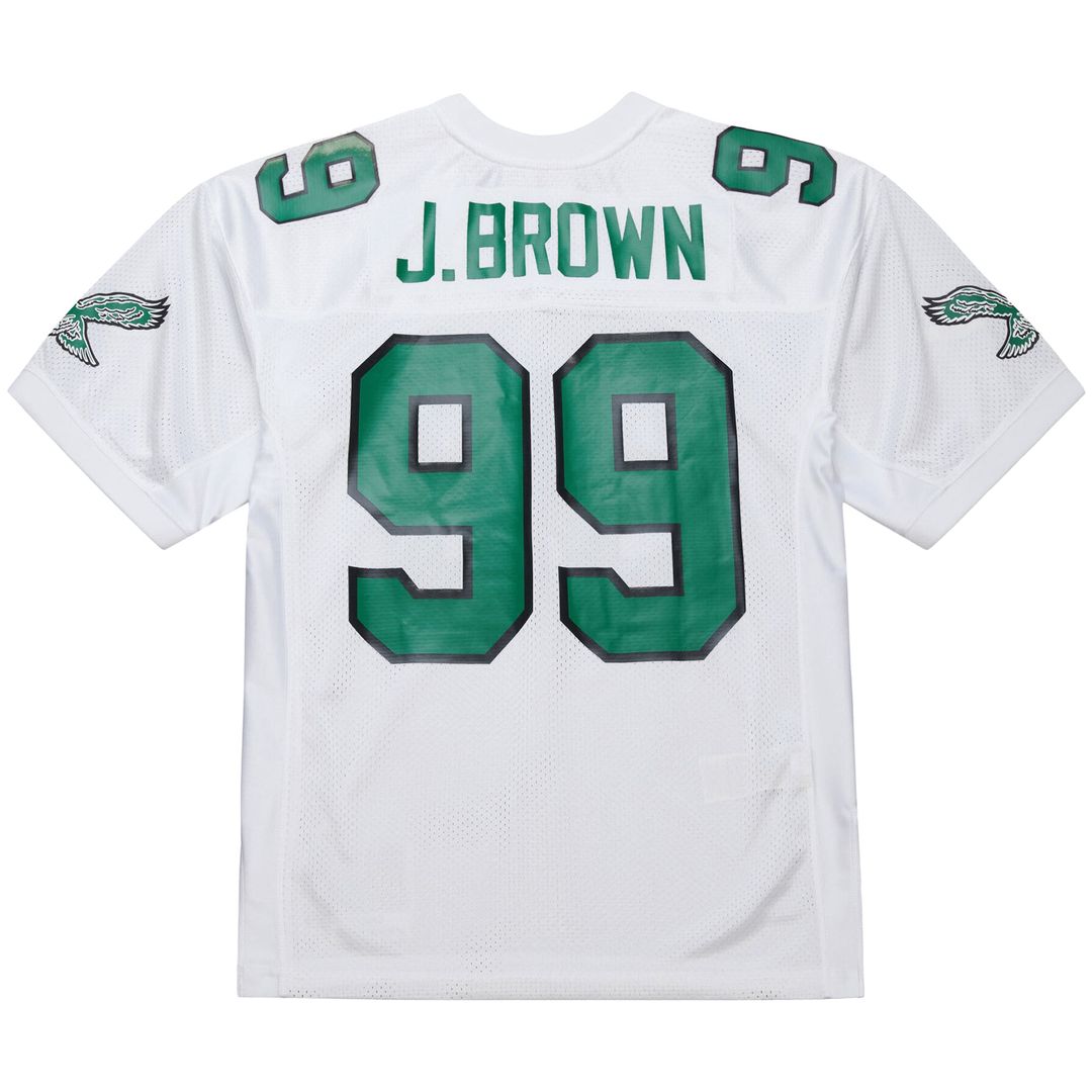 Philadelphia Eagles Jerome Brown White 1991 Authentic Throwback Retired Player Jersey | NFL Football Jersey