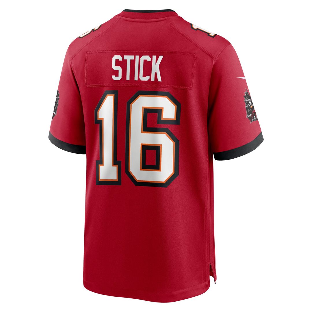 Tampa Bay Buccaneers Easton Stick Red Team Game Jersey | NFL Football Jersey