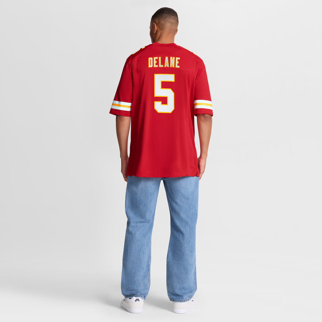 Kansas City Chiefs Mansoor Delane White Game Jersey | NFL Football Jersey