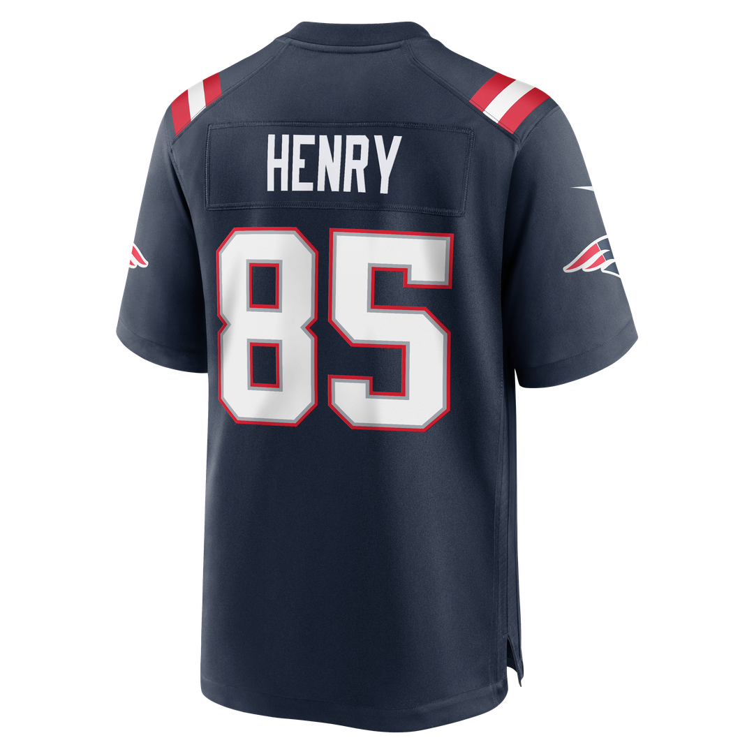 New England Patriots Hunter Henry Navy Team Game Jersey | NFL Football Jersey