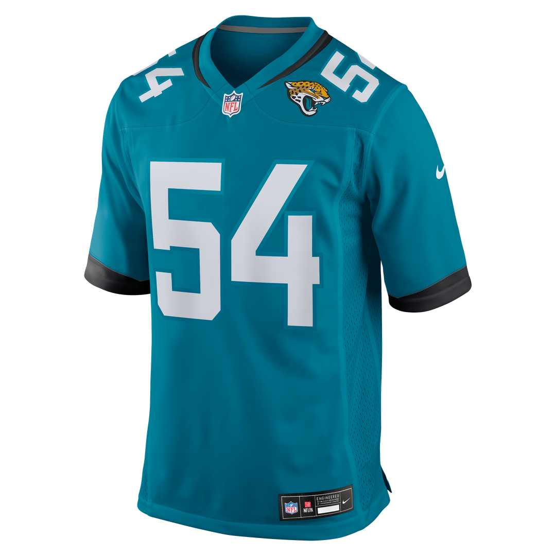 Jacksonville Jaguars Jack Kiser Teal Team Game Jersey | NFL Football Jersey