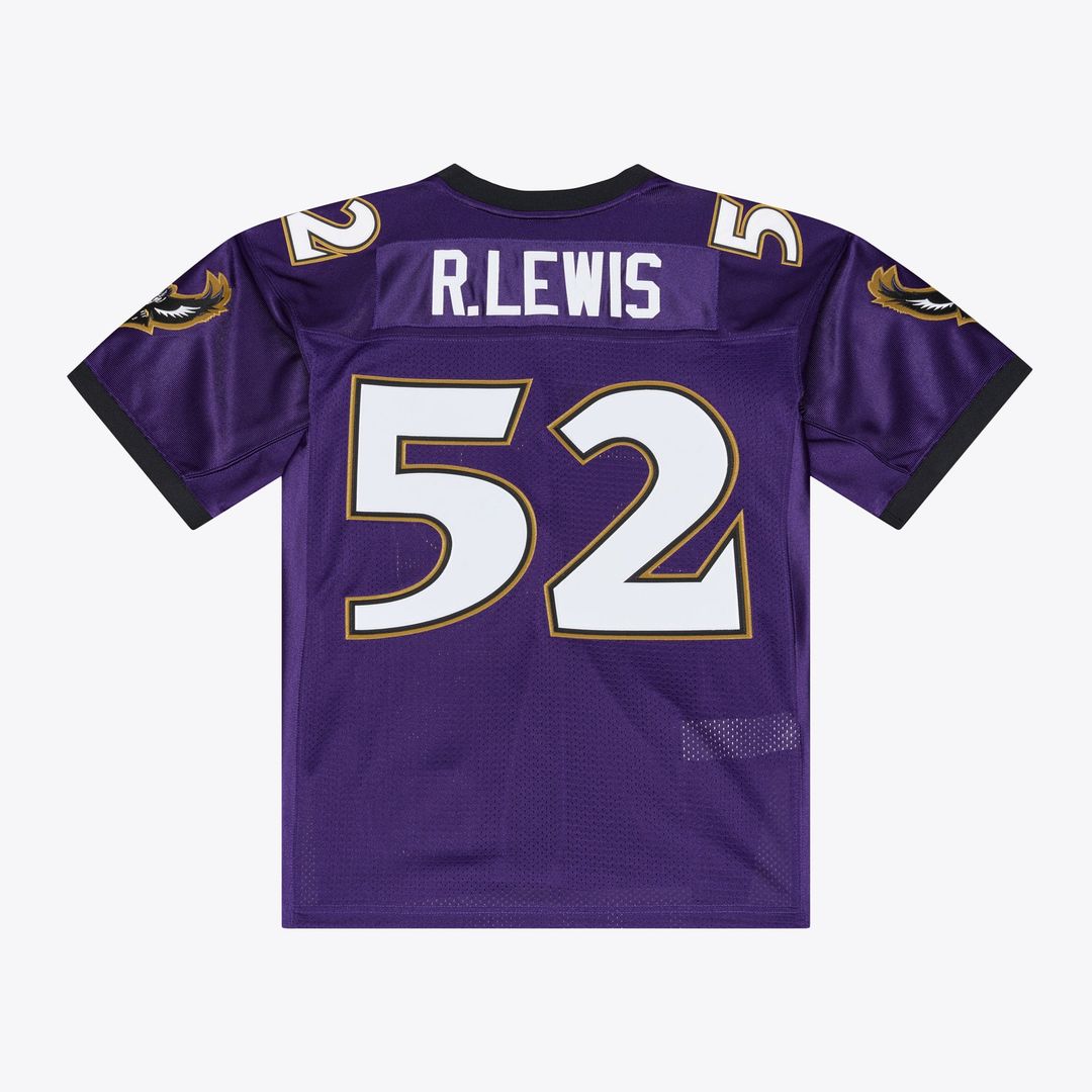 Baltimore Ravens Ray Lewis Purple 1996 Authentic Throwback Jersey | NFL Football Jersey