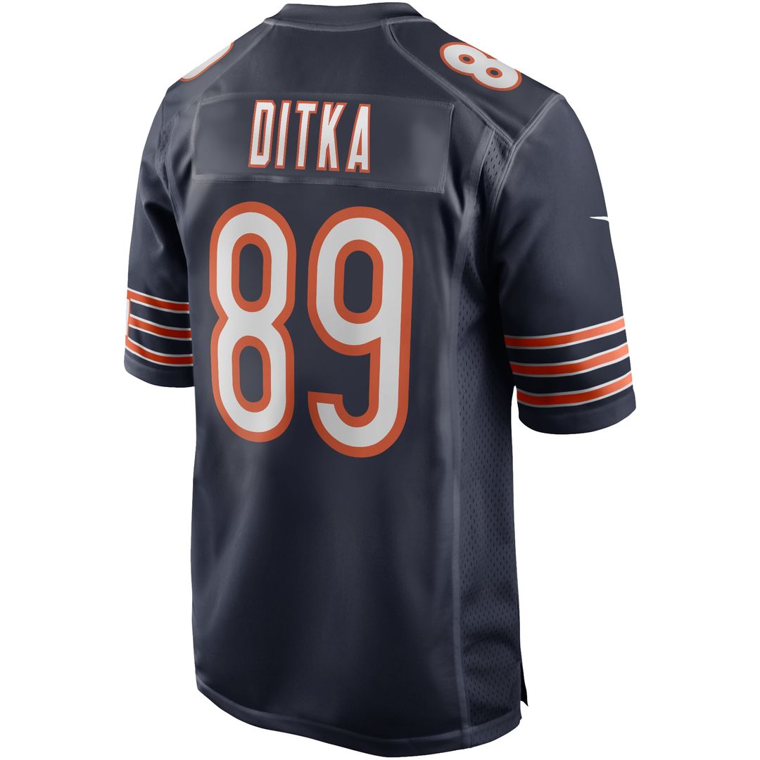 Chicago Bears Mike Ditka White Retired Player Game Jersey | NFL Football Jersey