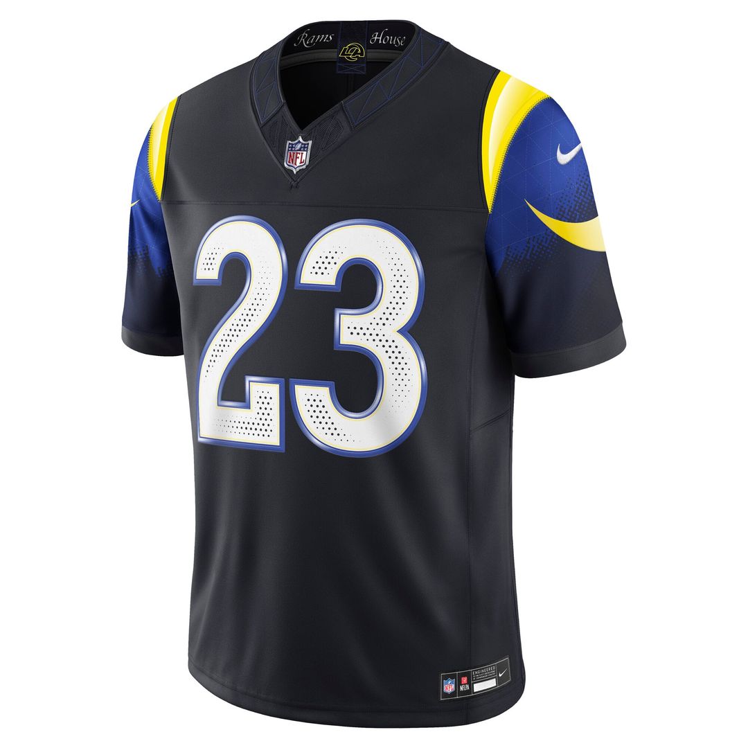 Los Angeles Rams Kyren Williams Dark Blue Rivalries Collection Stitched Limited Jersey | NFL Football Jersey