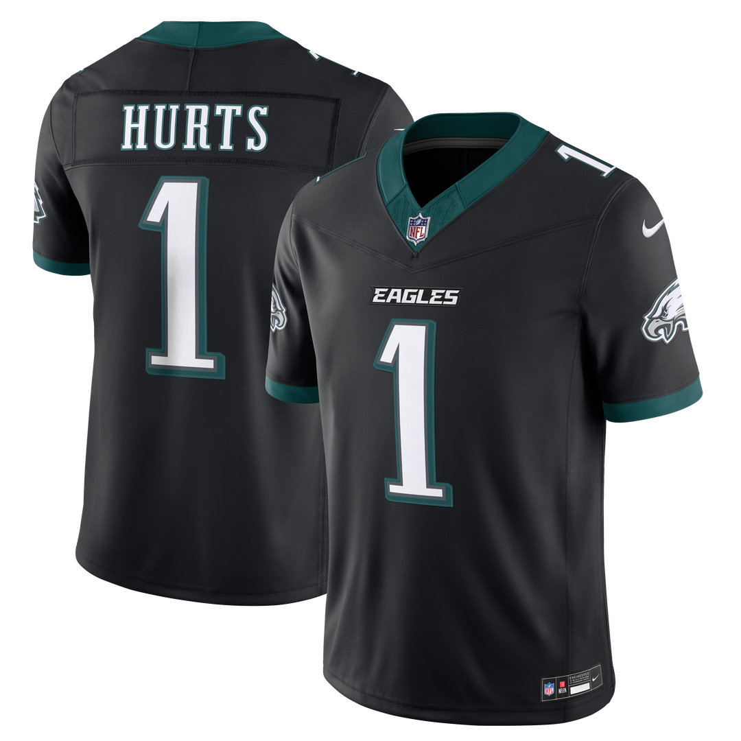 Philadelphia Eagles Jalen Hurts Black Alternate Vapor F.U.S.E. Stitched Limited Jersey | NFL Football Jersey
