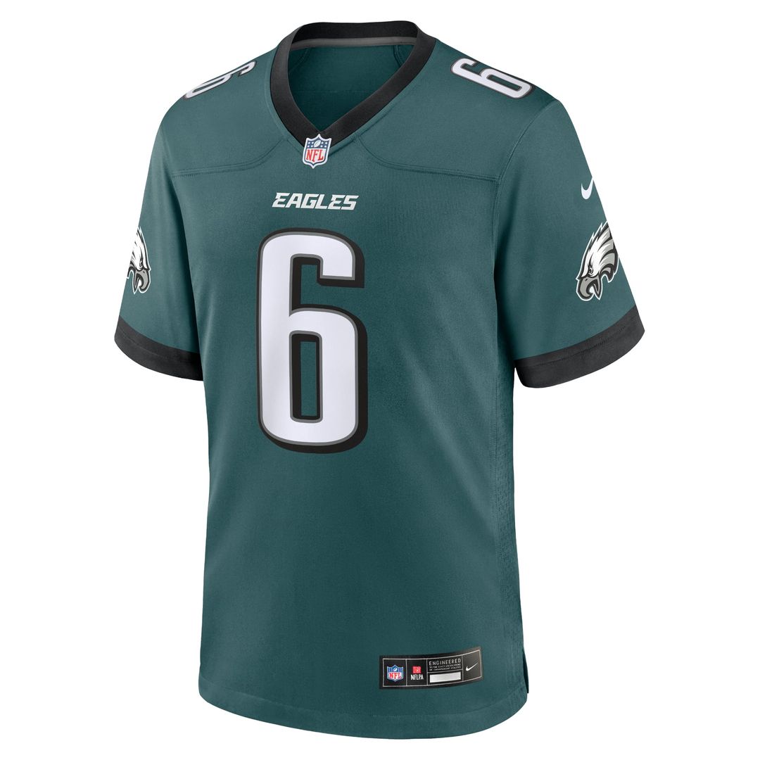 Philadelphia Eagles DeVonta Smith Midnight Green Team Game Jersey | NFL Football Jersey