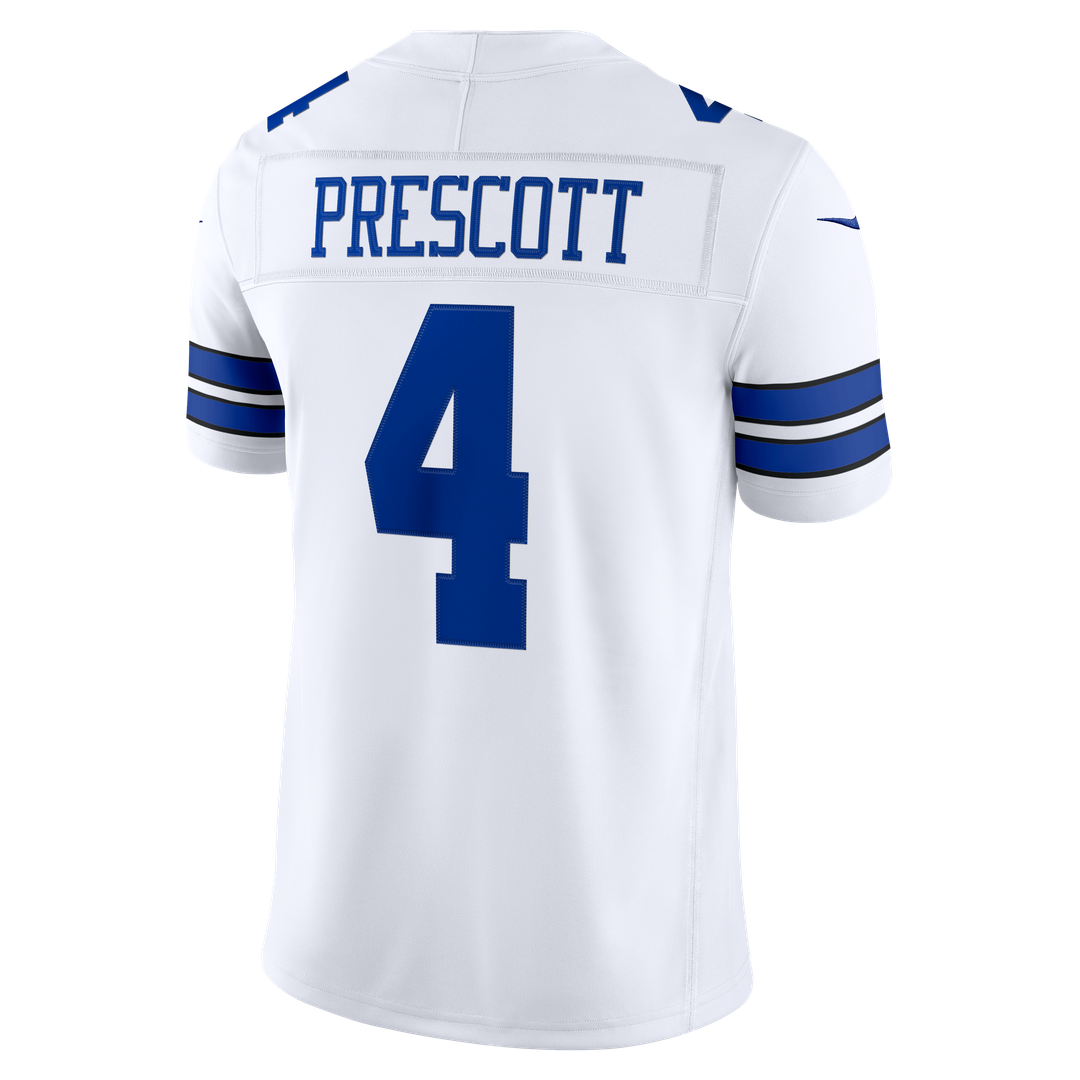Dallas Cowboys Dak Prescott White Vapor F.U.S.E. Stitched Limited Jersey | NFL Football Jersey