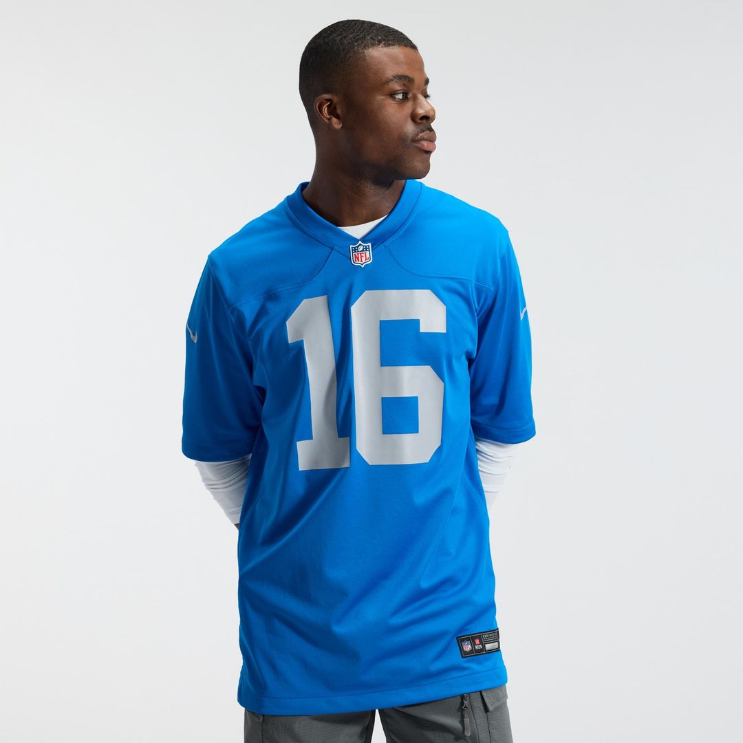 Detroit Lions Jared Goff Blue Alternate Game Jersey | NFL Football Jersey