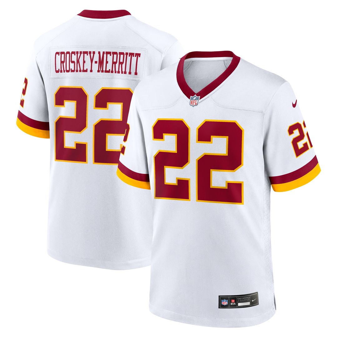 Washington Commanders Jacory Croskey-Merritt White Game Super Bowl Era Jersey | NFL Football Jersey
