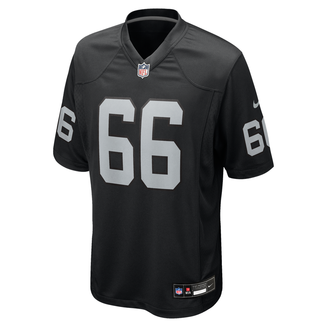 Las Vegas Raiders Dylan Parham Black Game Player Jersey | NFL Football Jersey