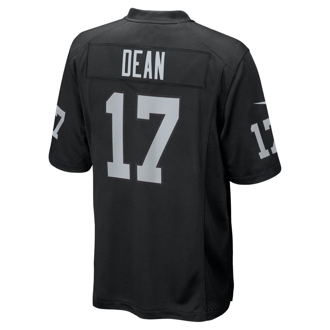 Las Vegas Raiders Nakobe Dean Black Team Game Jersey | NFL Football Jersey