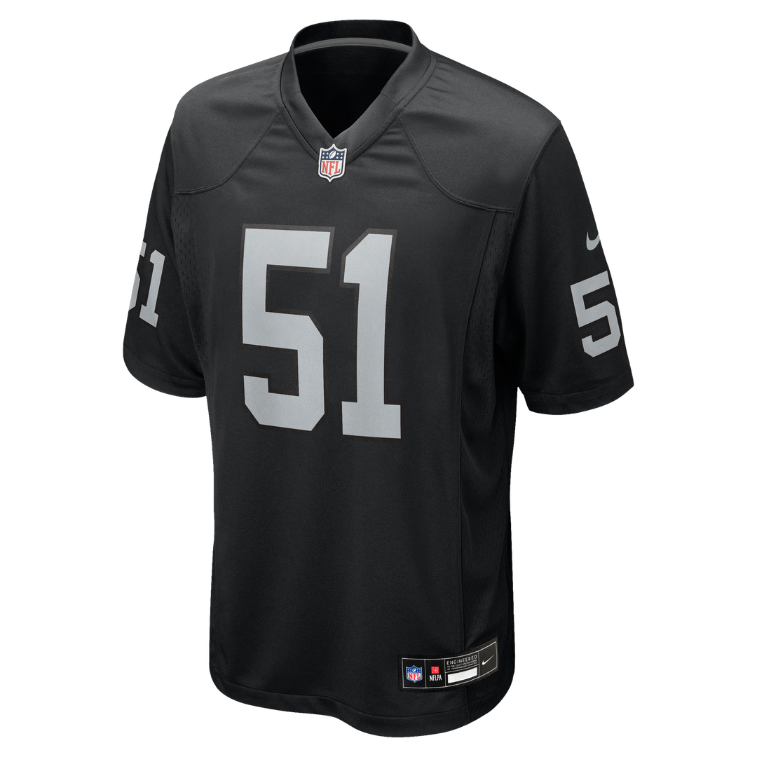 Las Vegas Raiders Malcolm Koonce Black Game Jersey | NFL Football Jersey
