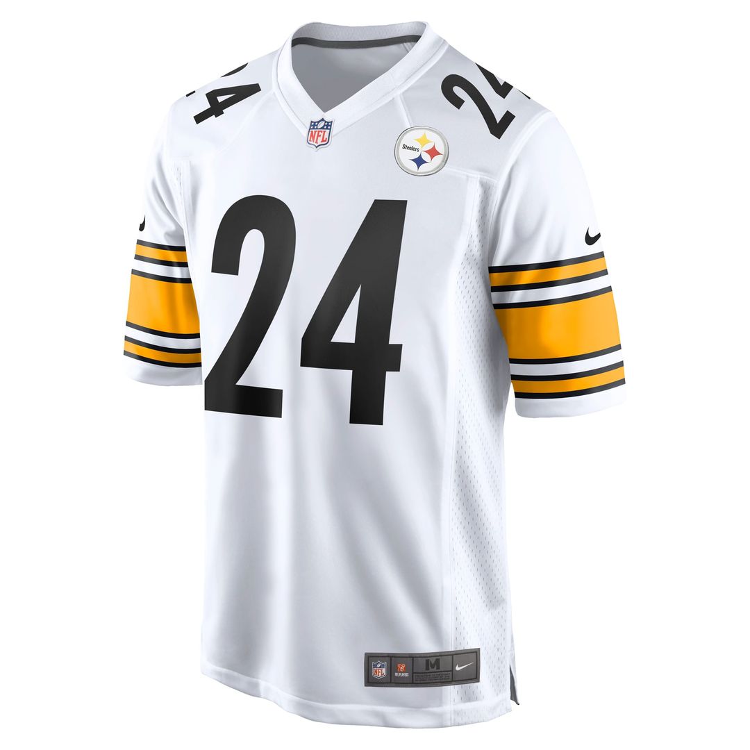 Pittsburgh Steelers Joey Porter Jr. White Away Game Jersey | NFL Football Jersey