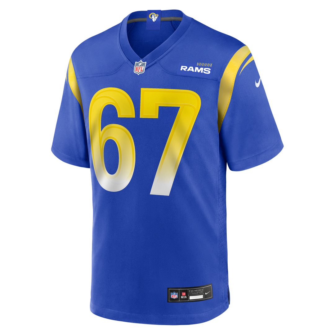 Los Angeles Rams Justin Dedich Royal Game Jersey | NFL Football Jersey