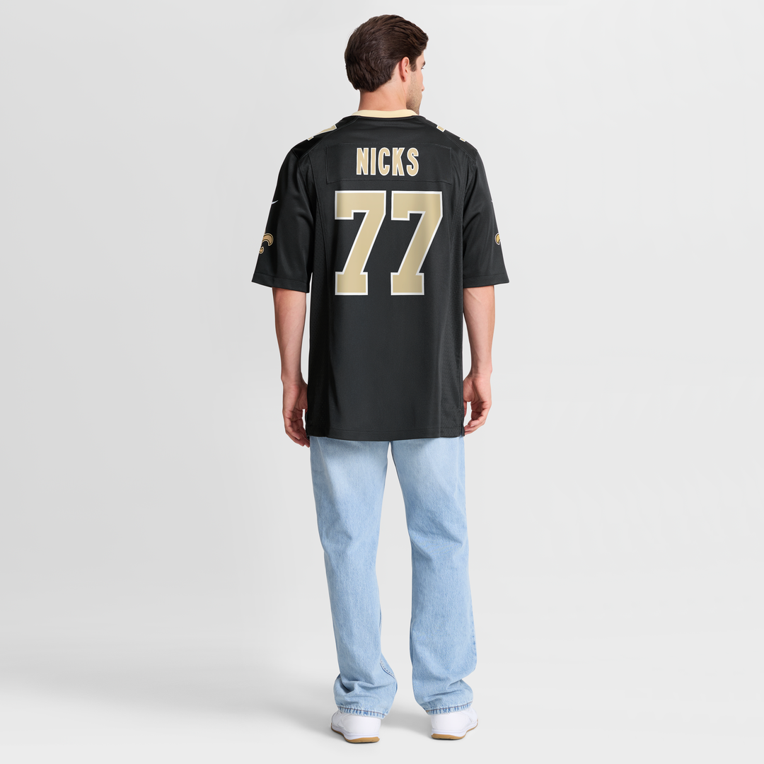 New Orleans Saints Carl Nicks Black Game Retired Player Jersey | NFL Football Jersey