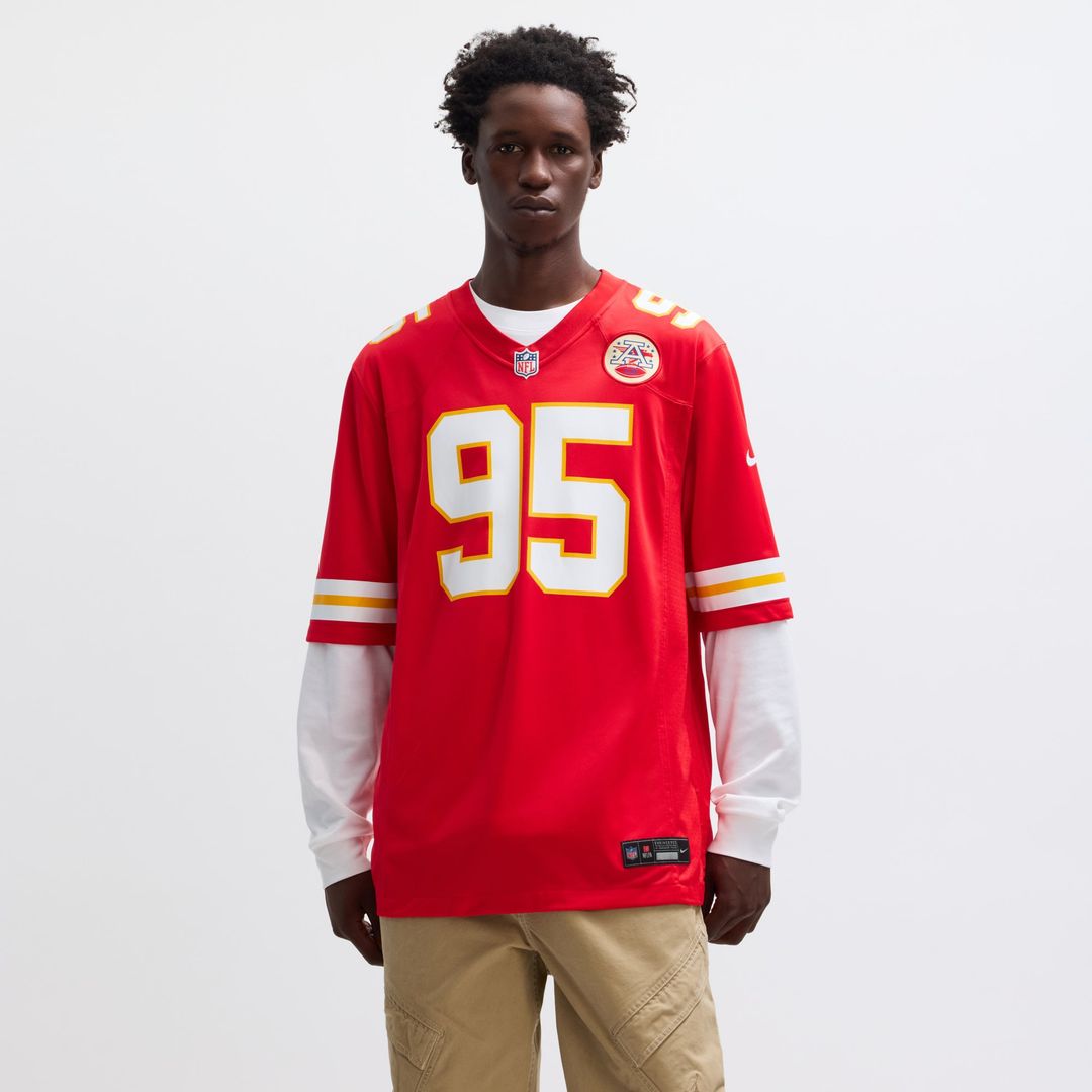 Kansas City Chiefs Chris Jones Red Game Jersey | NFL Football Jersey