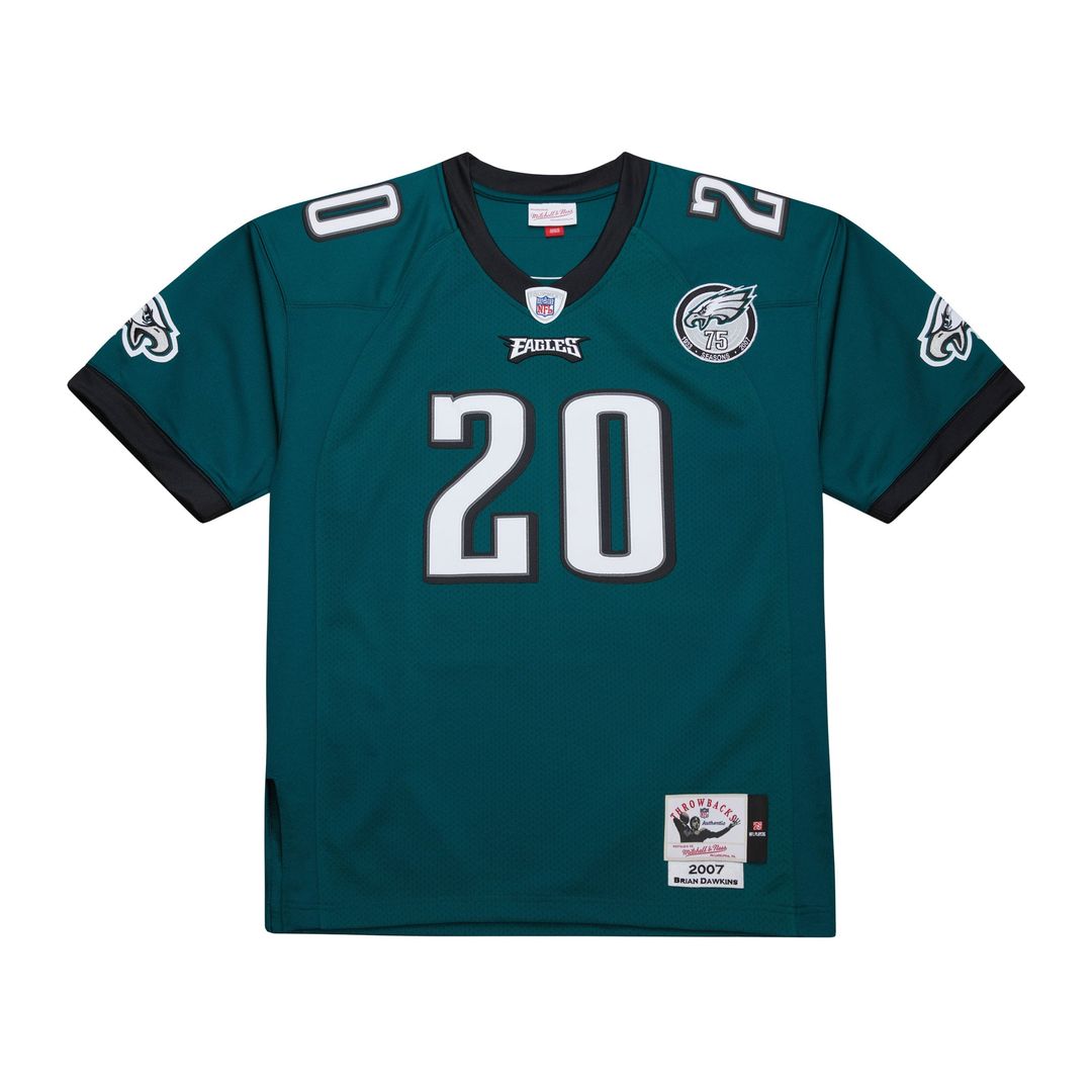 Philadelphia Eagles Brian Dawkins Green 2007 Authentic Throwback Retired Player Jersey | NFL Football Jersey