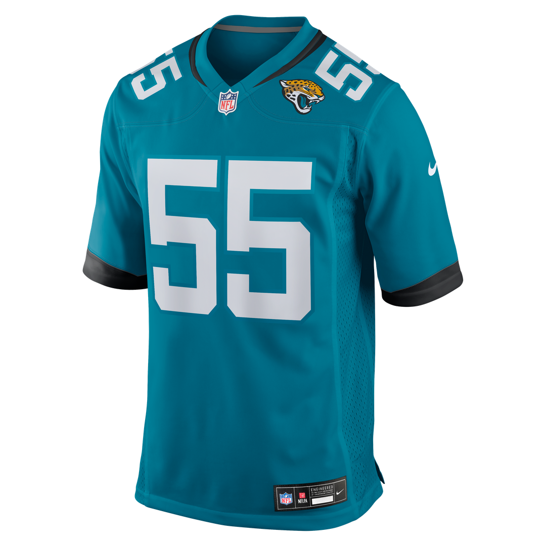 Jacksonville Jaguars Dequan Jackson Teal Game Jersey | NFL Football Jersey