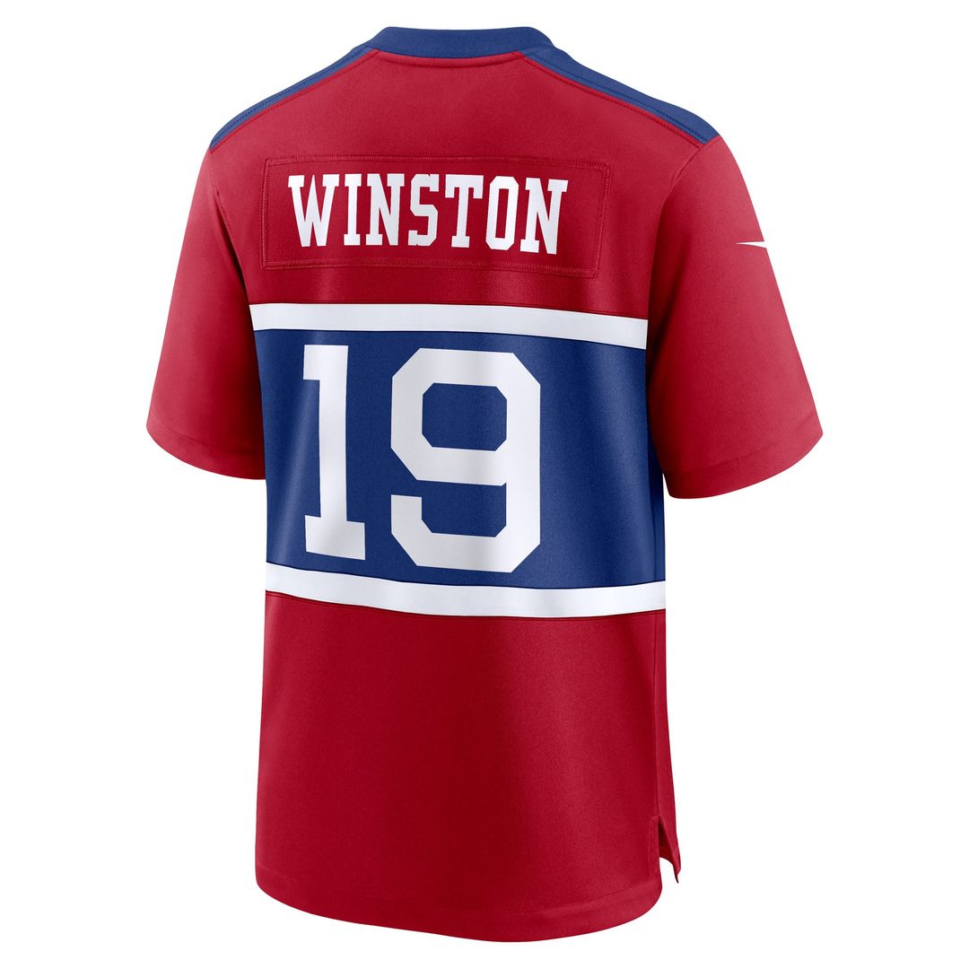 New York Giants Jameis Winston Century Red Alternate Game Jersey | NFL Football Jersey