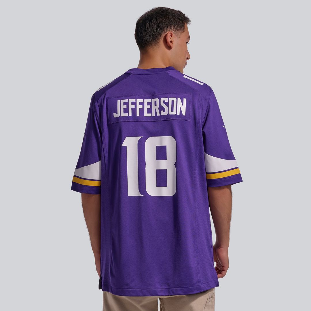 Minnesota Vikings Justin Jefferson White Game Player Jersey | NFL Football Jersey