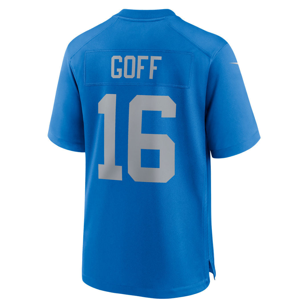Detroit Lions Jared Goff Blue Alternate Game Jersey | NFL Football Jersey