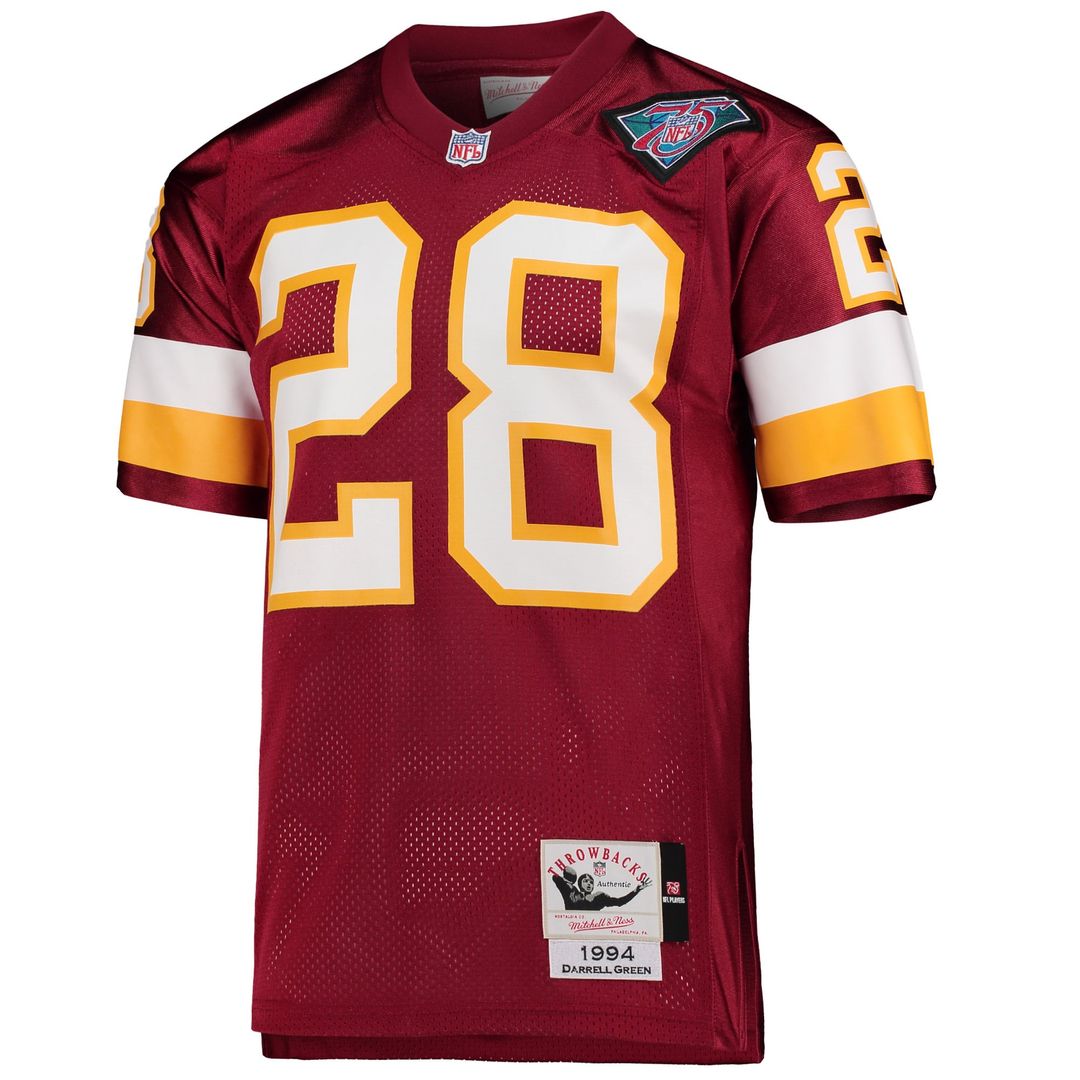 Washington Football Team 1994 Darrell Green Burgundy Authentic Throwback Retired Player Jersey | NFL Football Jersey