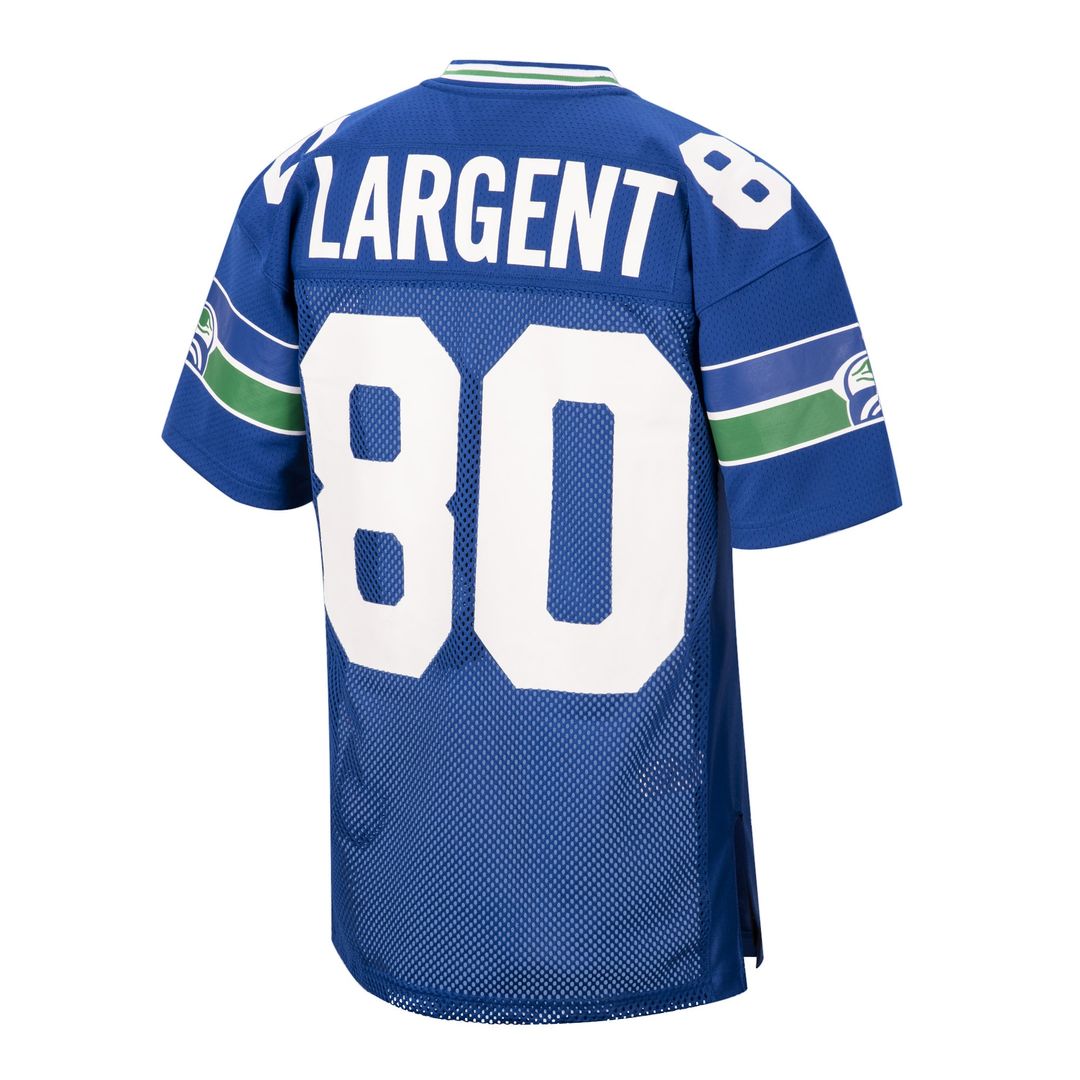 Seattle Seahawks 1985 Steve Largent Royal Authentic Throwback Retired Player Jersey | NFL Football Jersey
