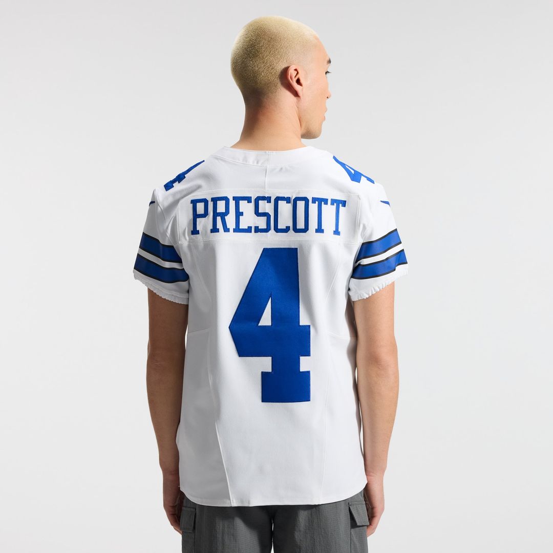 Dallas Cowboys Dak Prescott White Vapor F.U.S.E. Elite Jersey | NFL Football Jersey