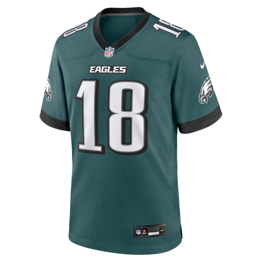 Philadelphia Eagles Britain Covey Midnight Green Team Game Jersey | NFL Football Jersey