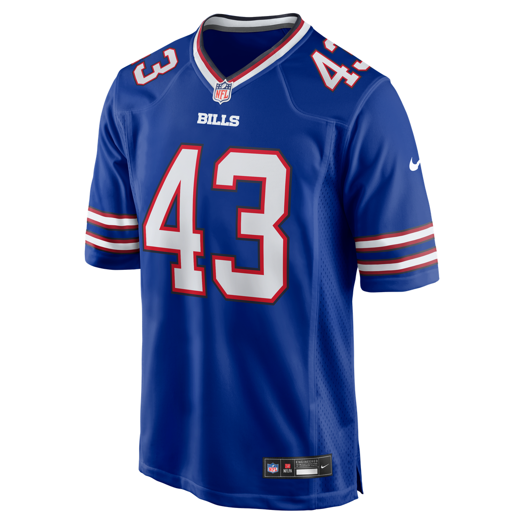 Buffalo Bills Dorian Strong Royal Team Game Jersey | NFL Football Jersey