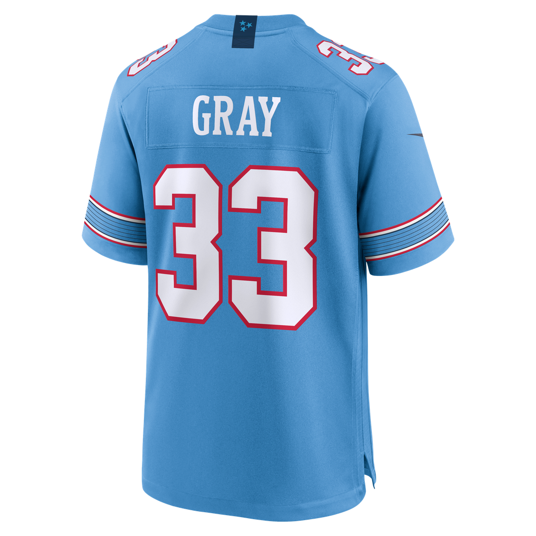 Tennessee Titans Cedric Gray Light Blue Game Jersey | NFL Football Jersey