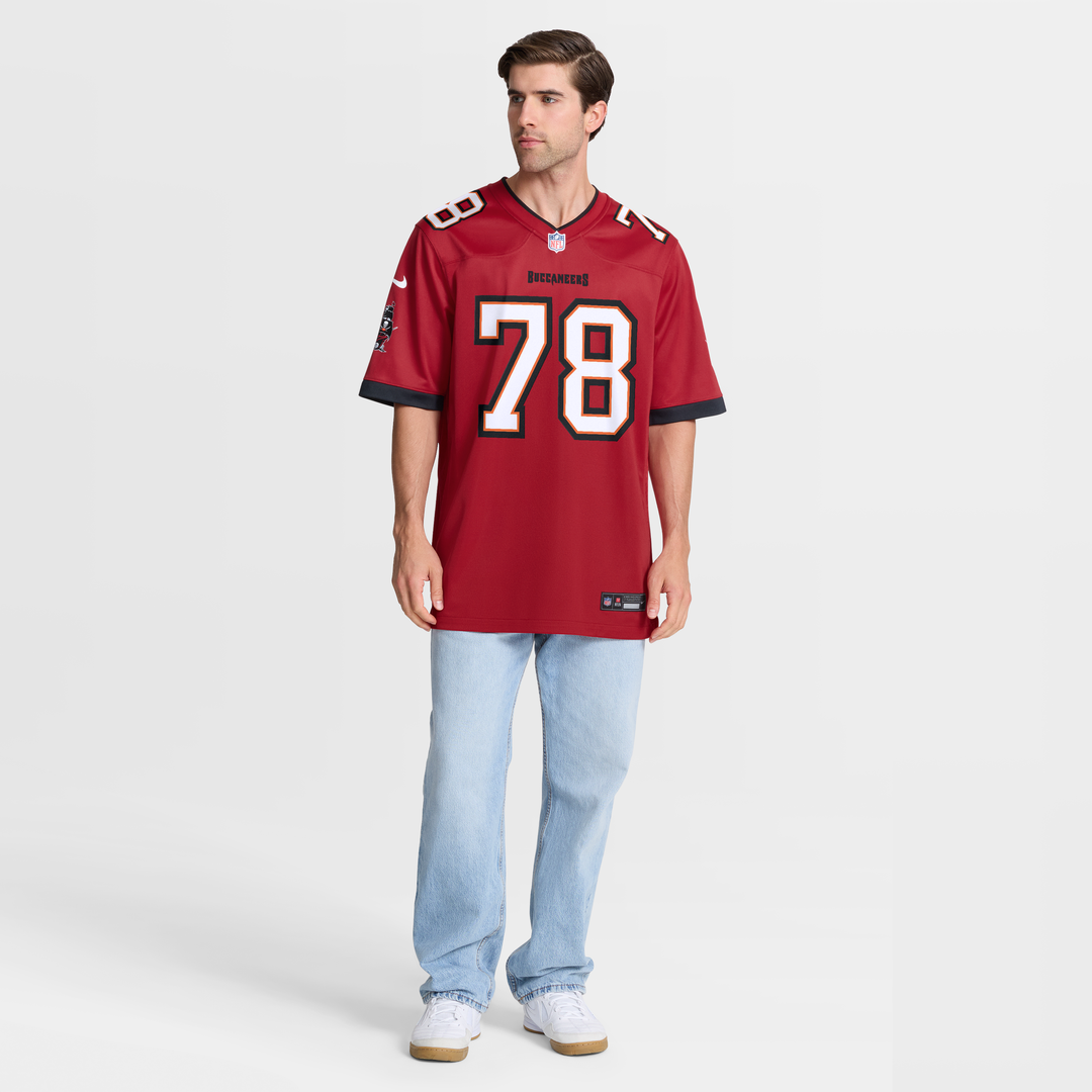 Tampa Bay Buccaneers Tristan Wirfs Red Game Jersey | NFL Football Jersey