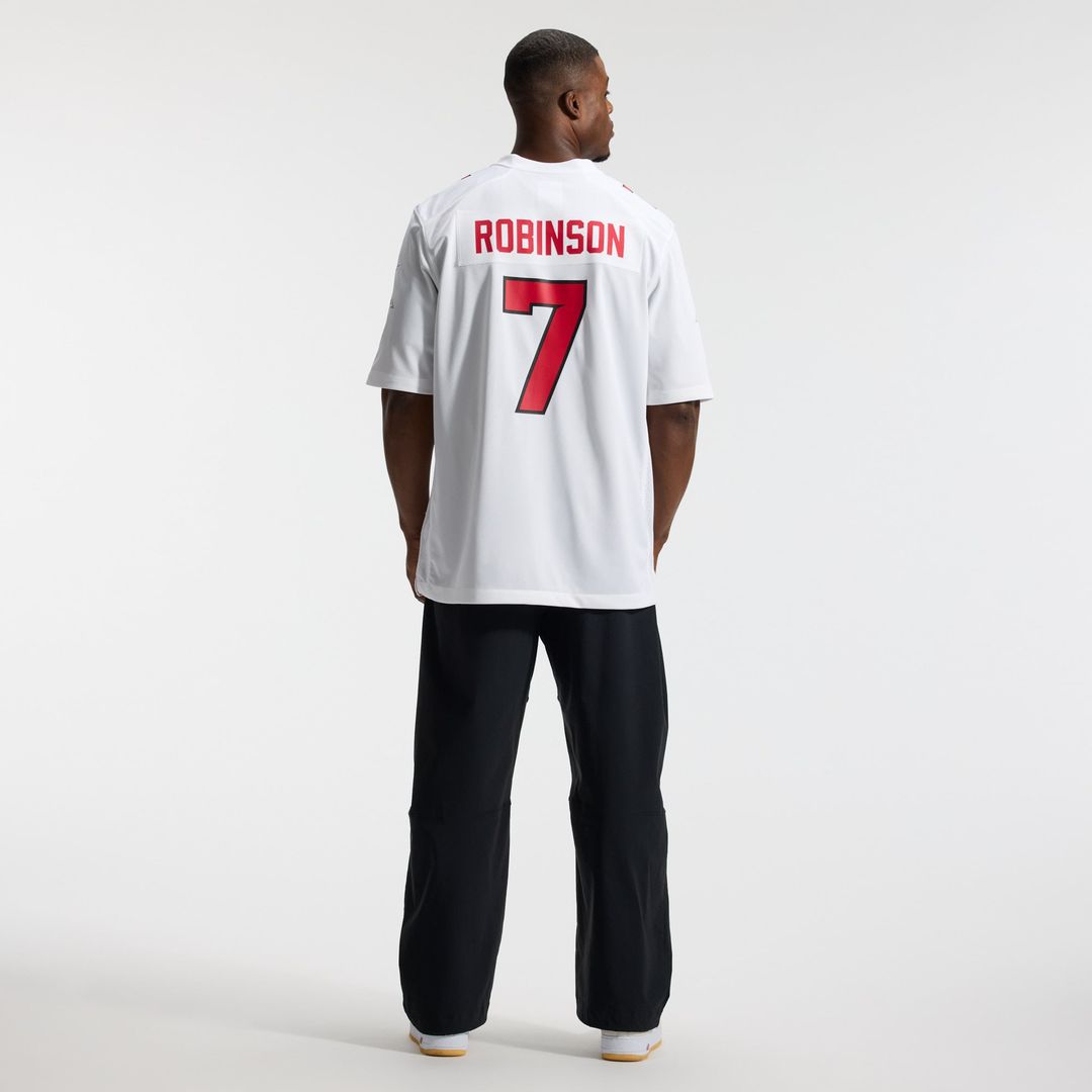 Atlanta Falcons Bijan Robinson White Game Jersey | NFL Football Jersey