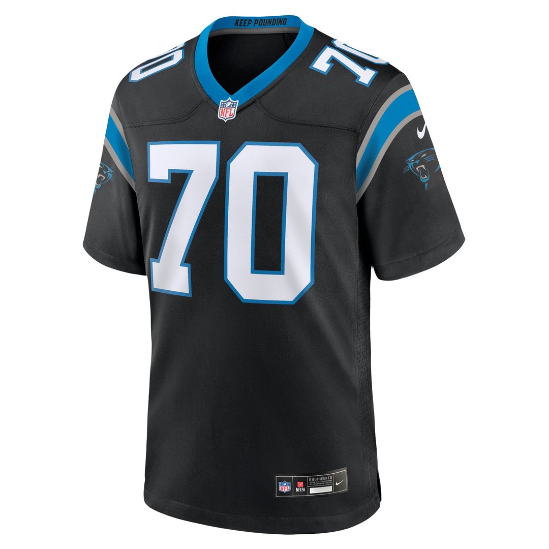 Carolina Panthers Brady Christensen Black Team Game Jersey | NFL Football Jersey