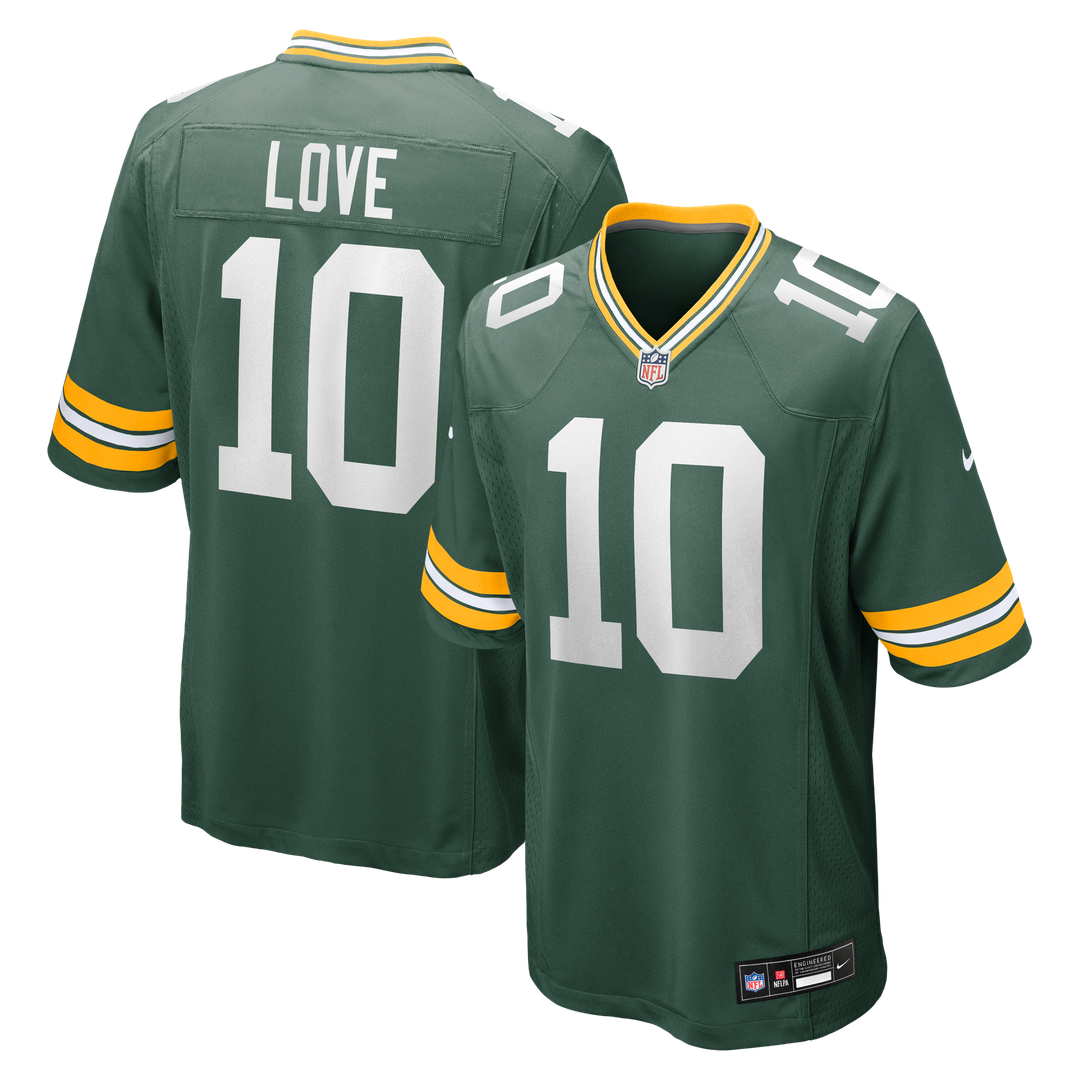 Green Bay Packers Love Green Player Game Jersey | NFL Football Jersey