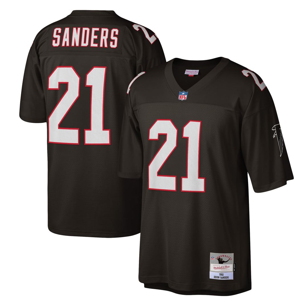 Atlanta Falcons Deion Sanders Red Legacy Replica Jersey | NFL Football Jersey