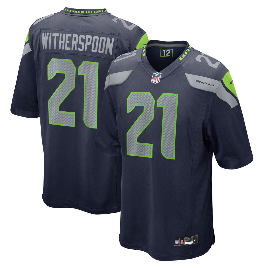 Seattle Seahawks Devon Witherspoon White Game Jersey | NFL Football Jersey