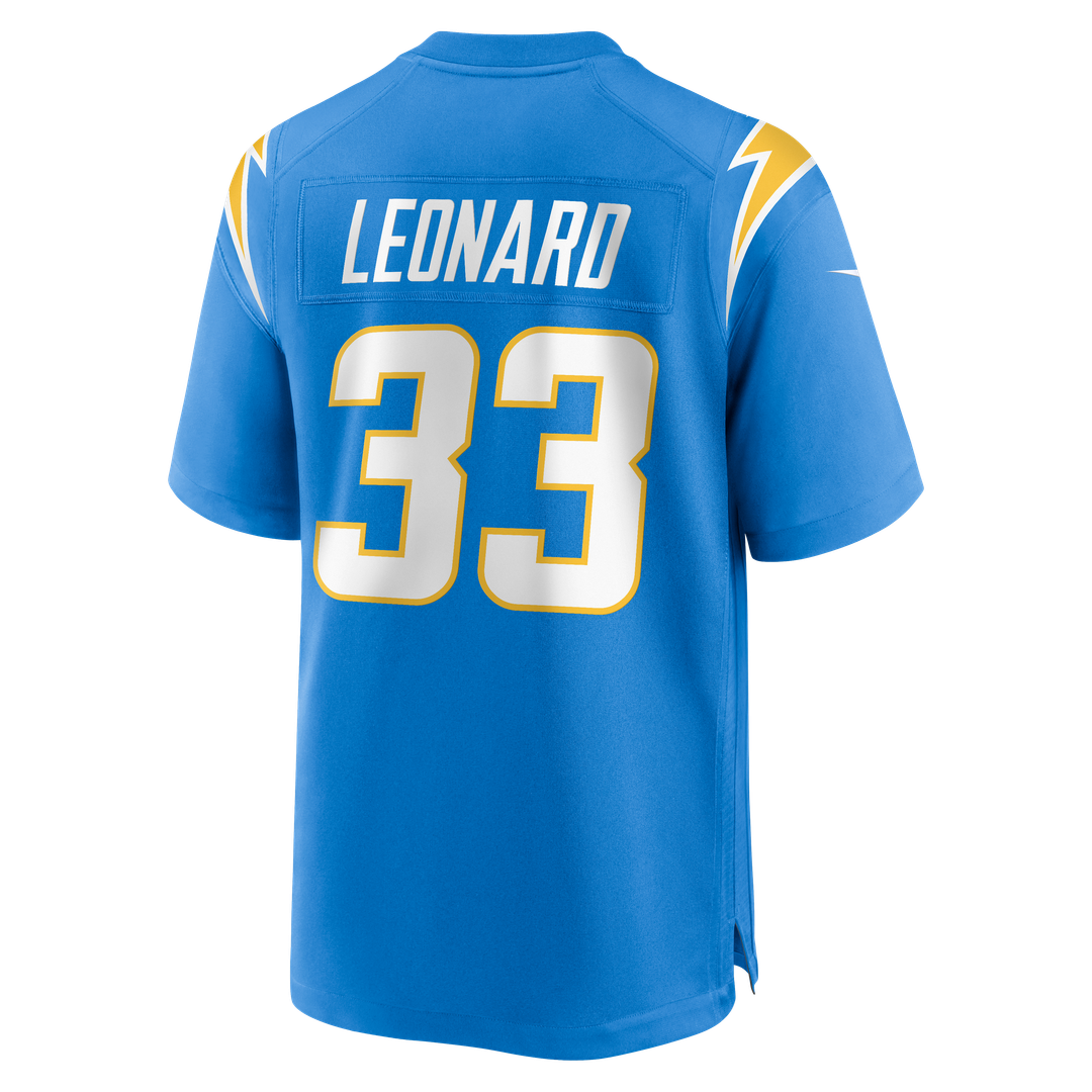 Los Angeles Chargers Deane Leonard Powder Blue Game Player Jersey | NFL Football Jersey