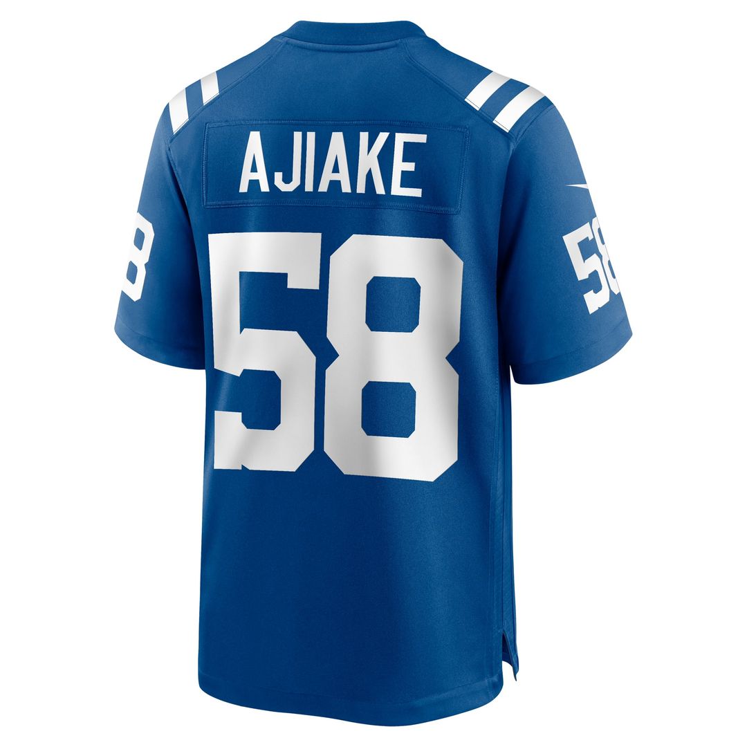 Indianapolis Colts Austin Ajiake Royal Game Jersey | NFL Football Jersey