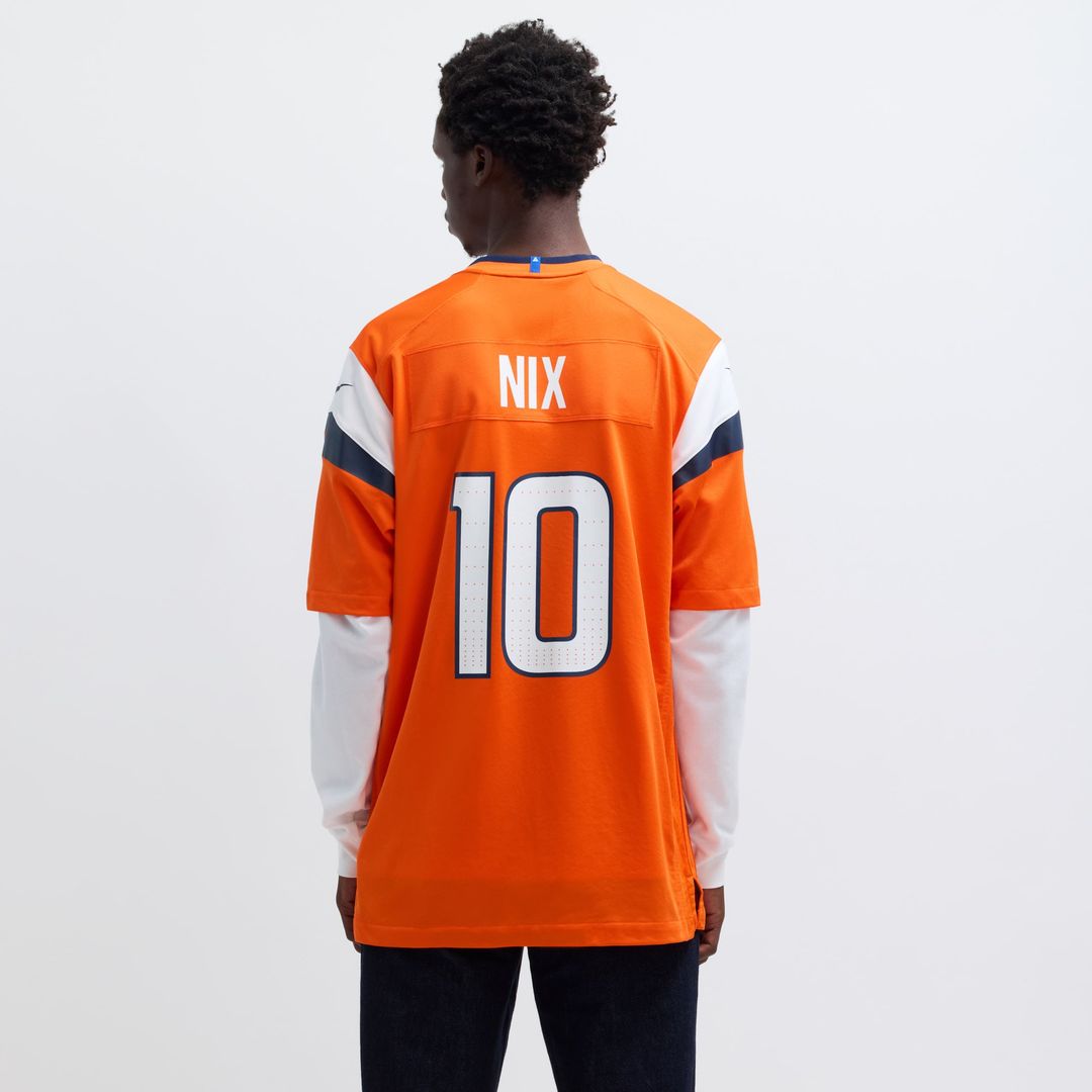 Denver Broncos Bo Nix Navy Alternate Game Jersey | NFL Football Jersey