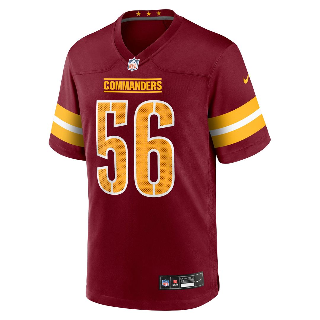 Washington Commanders Kain Medrano Burgundy Team Game Jersey | NFL Football Jersey