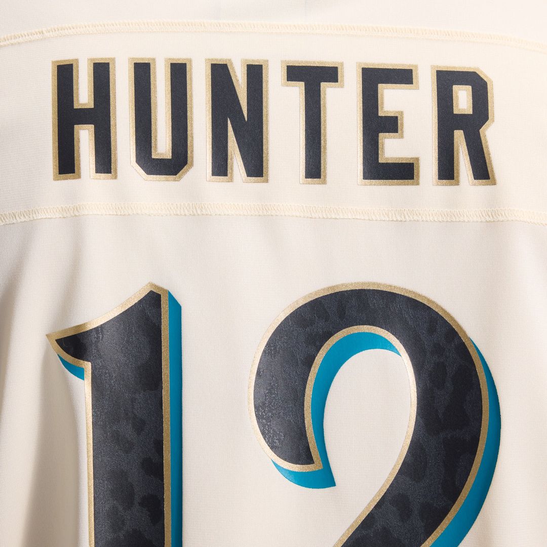 Jacksonville Jaguars Travis Hunter Natural 2026 Rivalries Collection Game Jersey | NFL Football Jersey