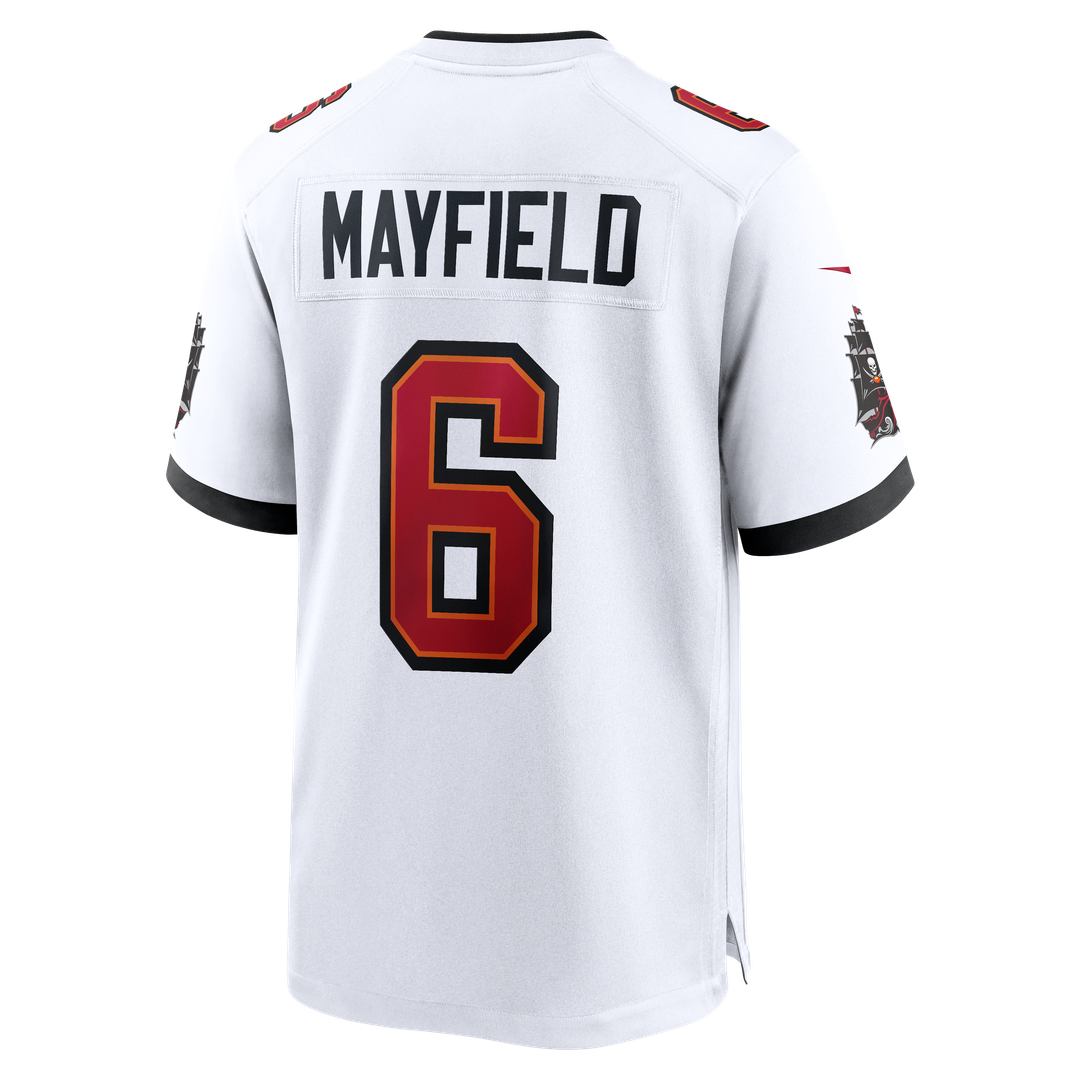 Tampa Bay Buccaneers Baker Mayfield White Away Game Jersey | NFL Football Jersey