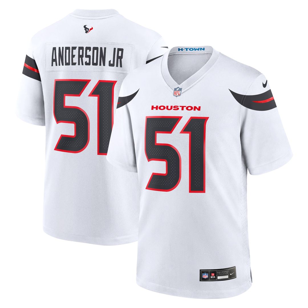 Houston Texans Will Anderson Jr. White Game Jersey | NFL Football Jersey