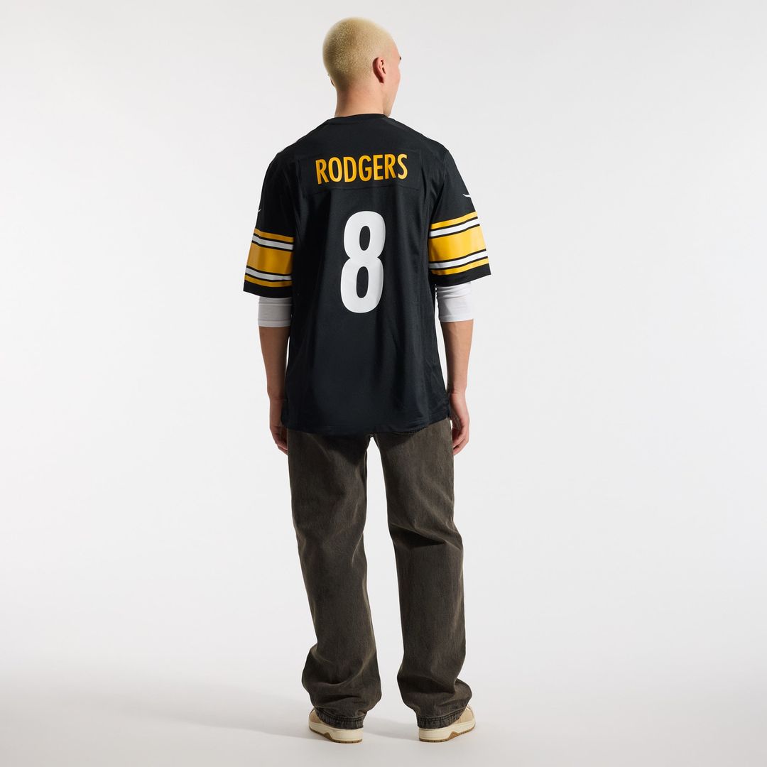 Pittsburgh Steelers Aaron Rodgers White Game Jersey | NFL Football Jersey