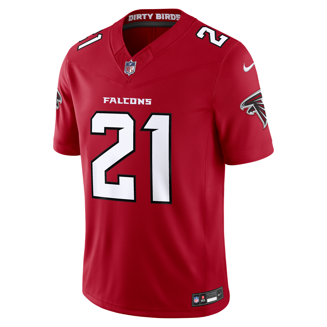 Atlanta Falcons Deion Sanders Red Team Vapor F.U.S.E. Stitched Retired Limited Jersey | NFL Football Jersey
