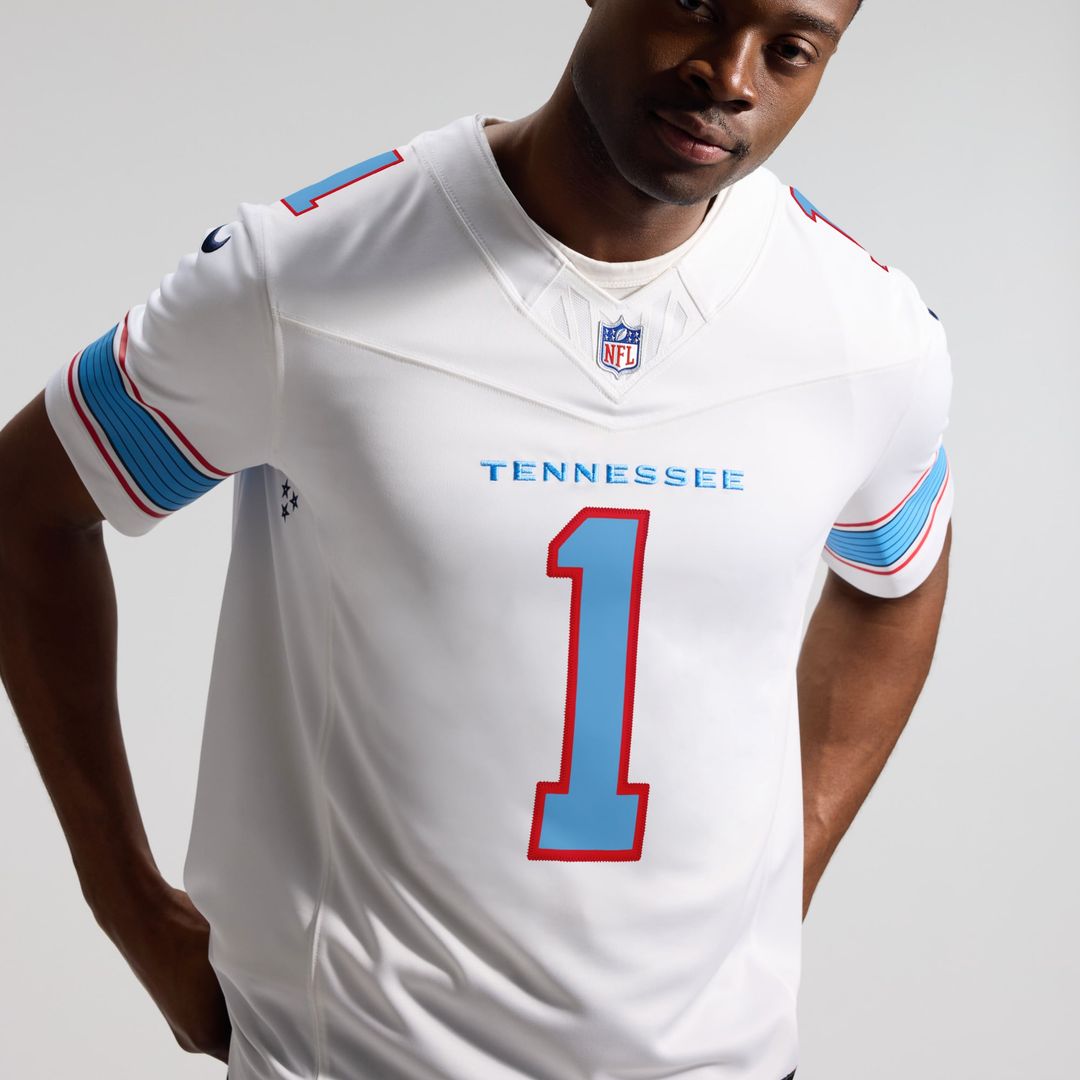 Tennessee Titans Cameron Ward Light Blue Team Vapor F.U.S.E. Stitched Limited Jersey | NFL Football Jersey