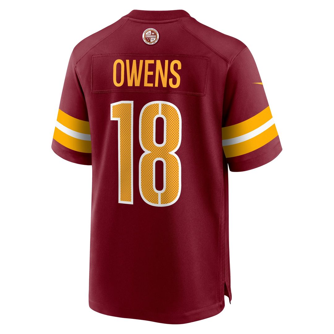 Washington Commanders Tyler Owens Burgundy Team Game Jersey | NFL Football Jersey