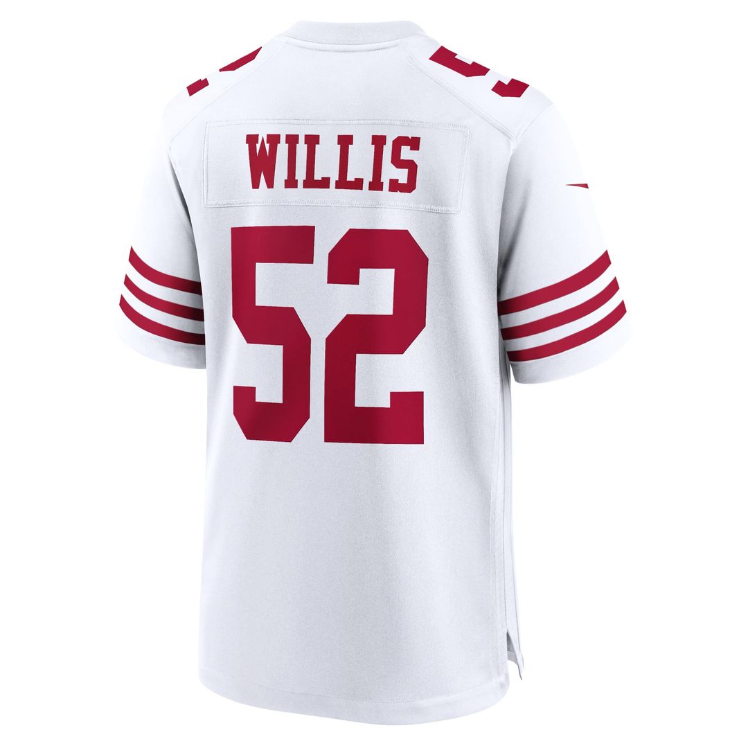 San Francisco 49ers Patrick Willis White Retired Player Game Jersey | NFL Football Jersey